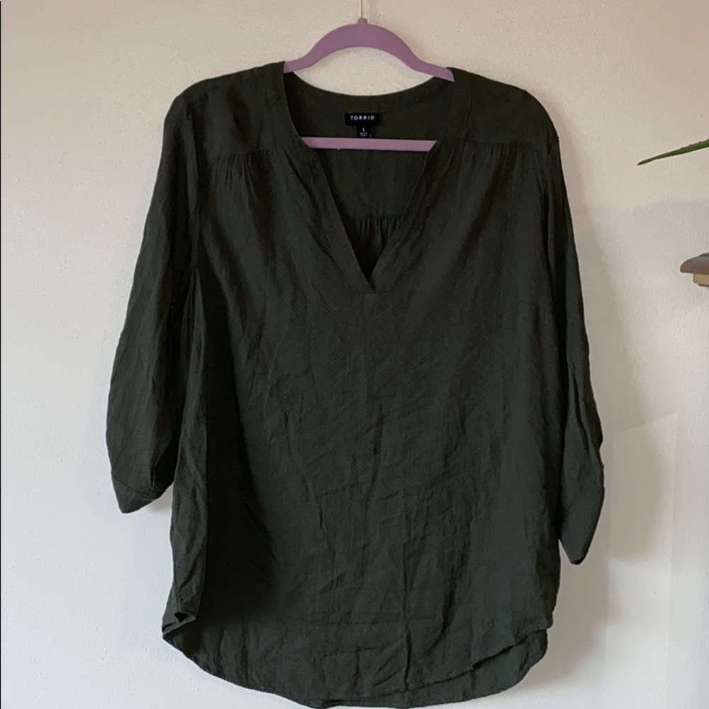 Torrid blouse 3/4 sleeve